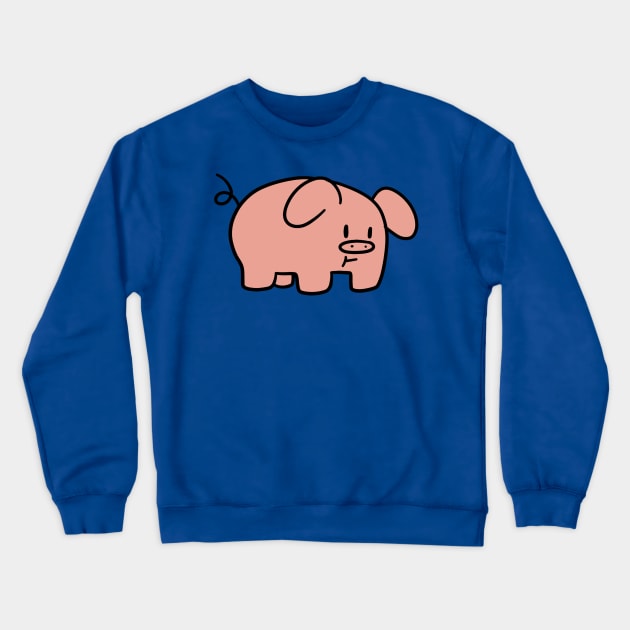 Pouty Piggy Crewneck Sweatshirt by saradaboru